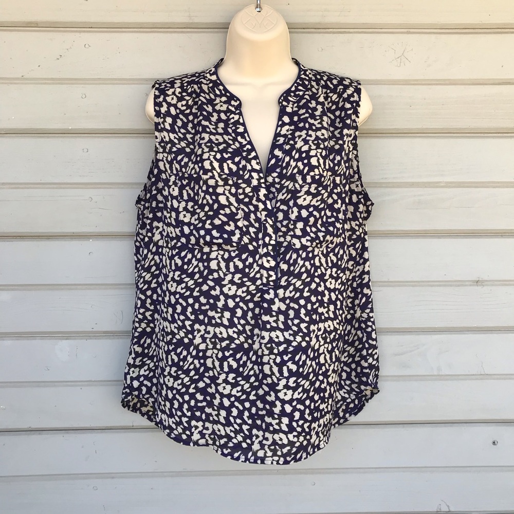 XL Fate Sleeveless Top Tank Dress Casual Blue Tan